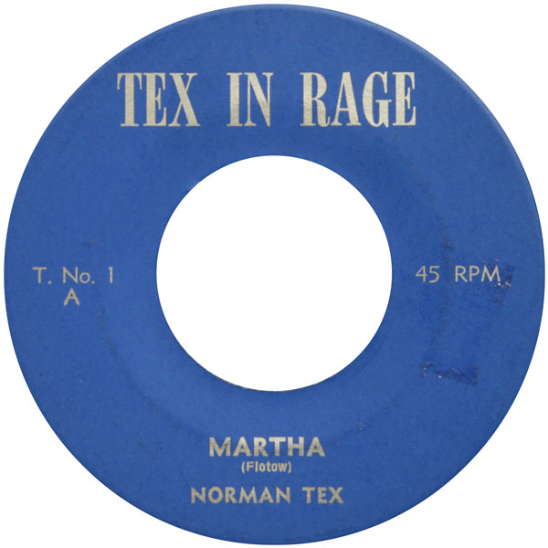 Norman Tex – Martha / With A Song In My Heart
